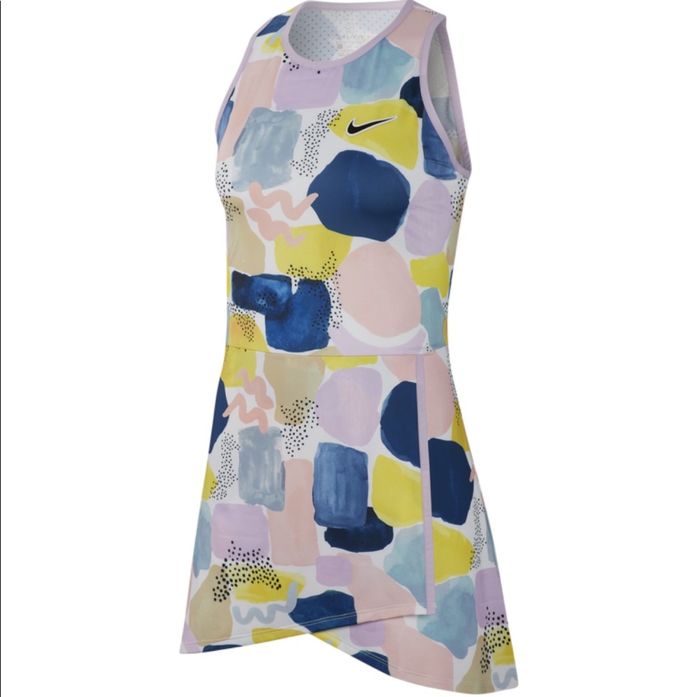 New NIKE abstract print mini DRESS “POP OF COLOR” - Picture 4 of 9